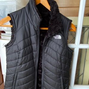 North Face Vest, Reversible, black, Medium
